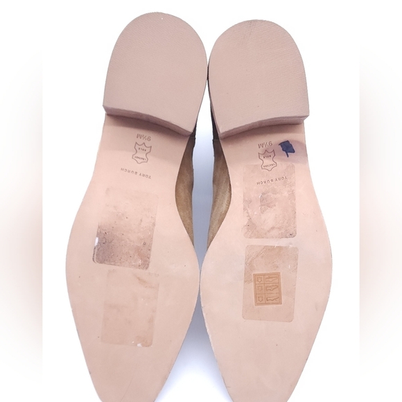 Tory Burch Women's Western Pointed Toe Ankle Chelsea Suede Brown Bootie Size 9.5 - Picture 9 of 10